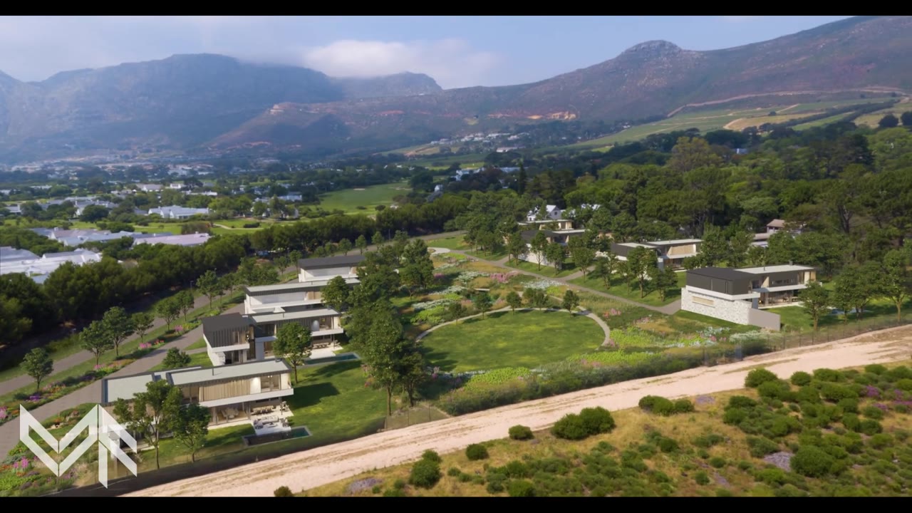 Aerial view of homes integrated into the landscape — Vizform