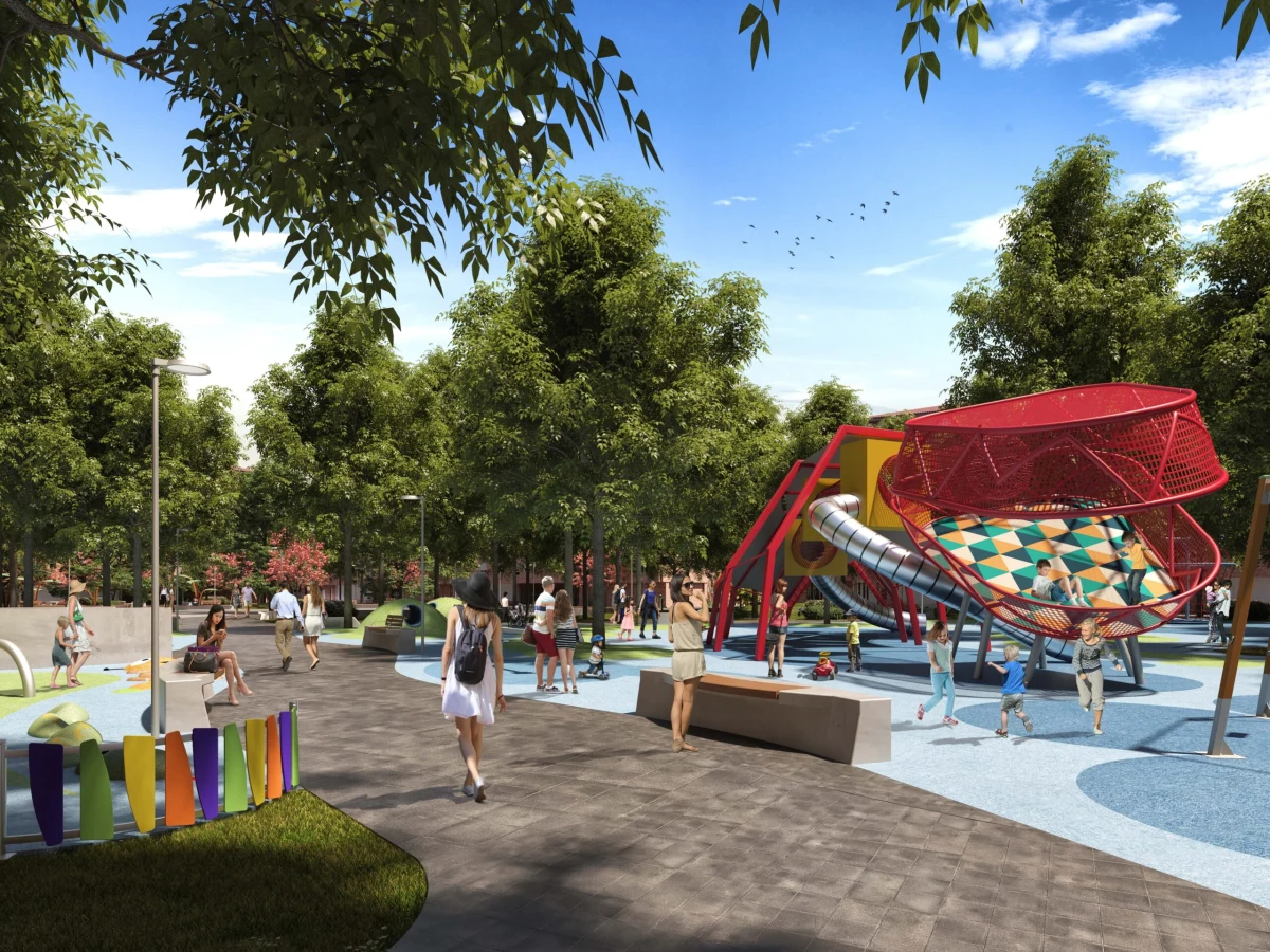 2024.09.30 CAM03_WDCA Zona de juegos del parque Virrey Velasco con estructura para trepar