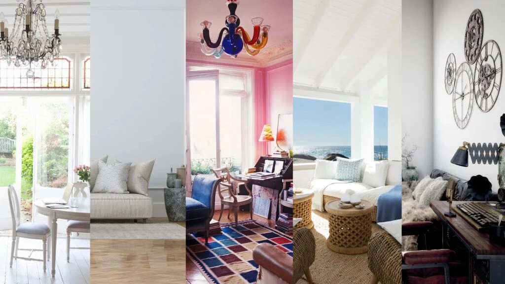 Comparison of interior design styles