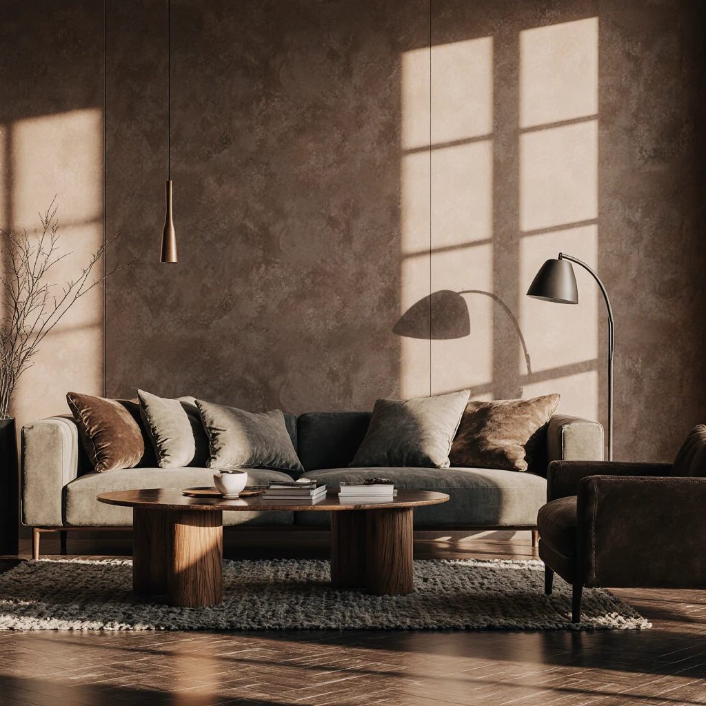 Interior render illustrating AI-assisted post-production